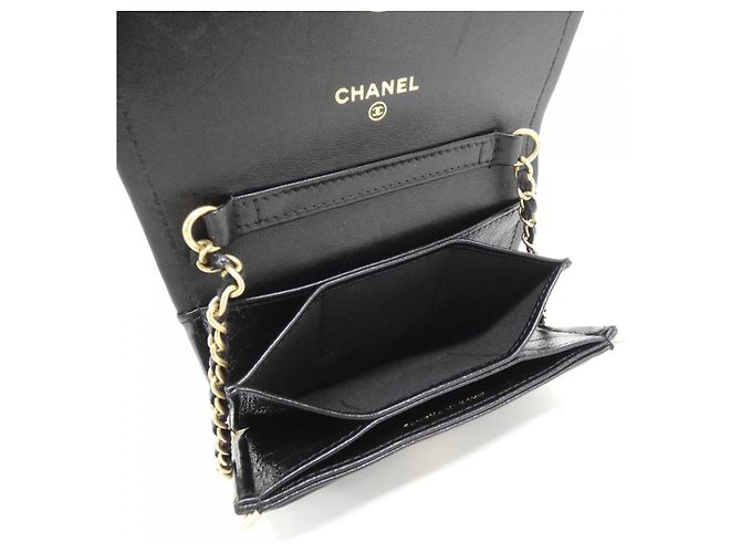 Timeless Clutch a Catena in Pelle di Agnello Chanel Nero - vista 6