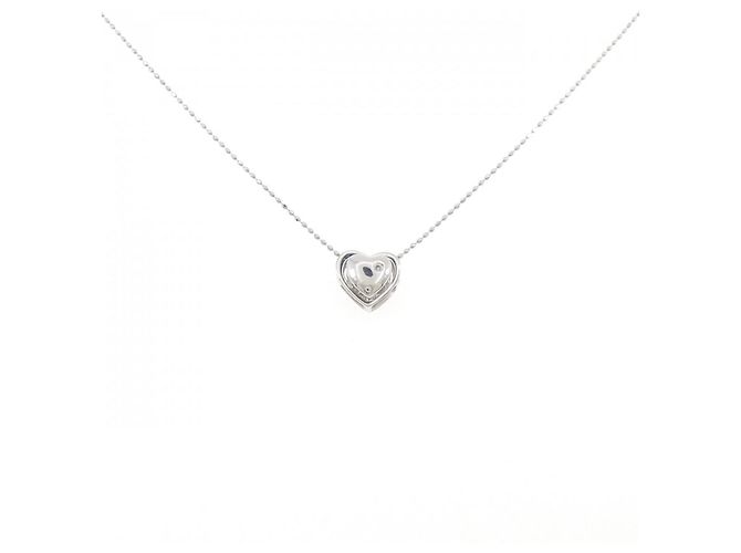 Autre Marque Collana in diamante a forma di cuore 2 vie Au750 Argento - vista 6
