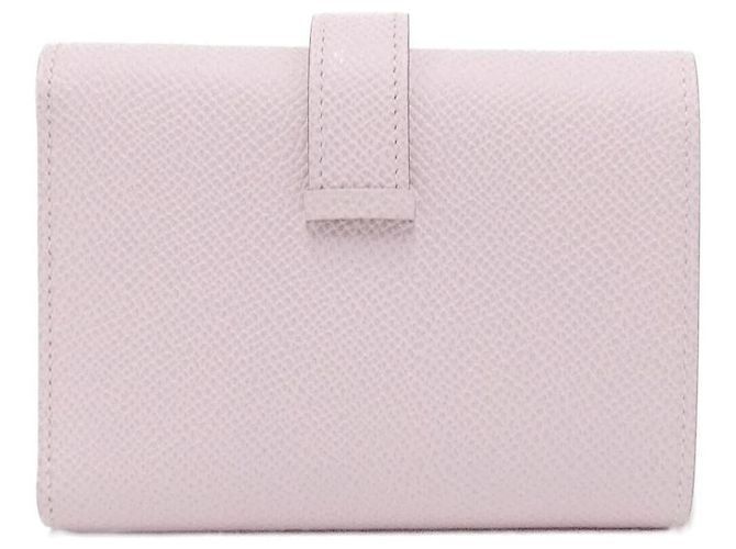 Béarn Hermès Cartera Hermes Bearn Combine en Epsom Rosa - vista 2