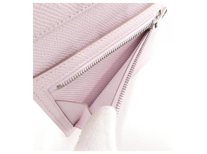 Béarn Hermès Cartera Hermes Bearn Combine en Epsom Rosa - vista 7