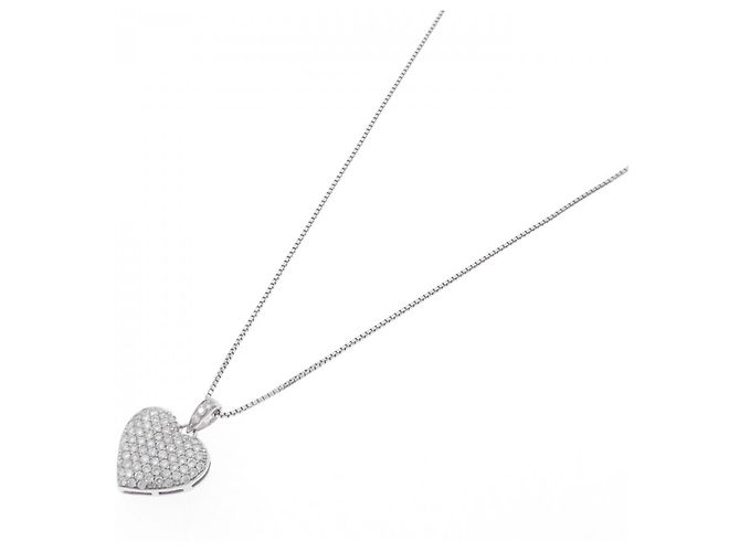 Autre Marque Collana in Au750 con Diamanti Argento - vista 2