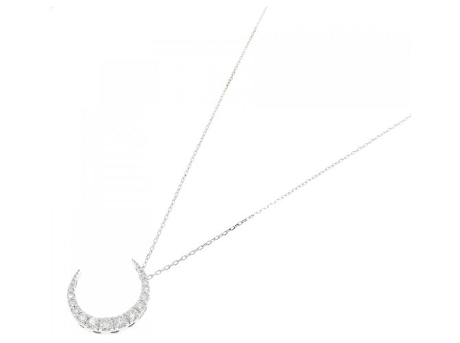 Autre Marque Collana Moon in Au750 e Diamanti Argento - vista 2