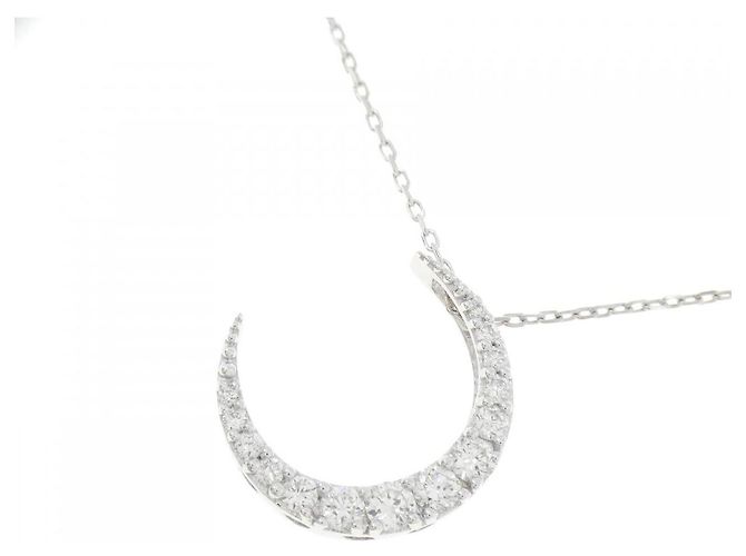 Autre Marque Collana Moon in Au750 e Diamanti Argento - vista 3