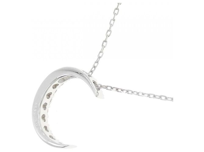 Autre Marque Collana Moon in Au750 e Diamanti Argento - vista 4
