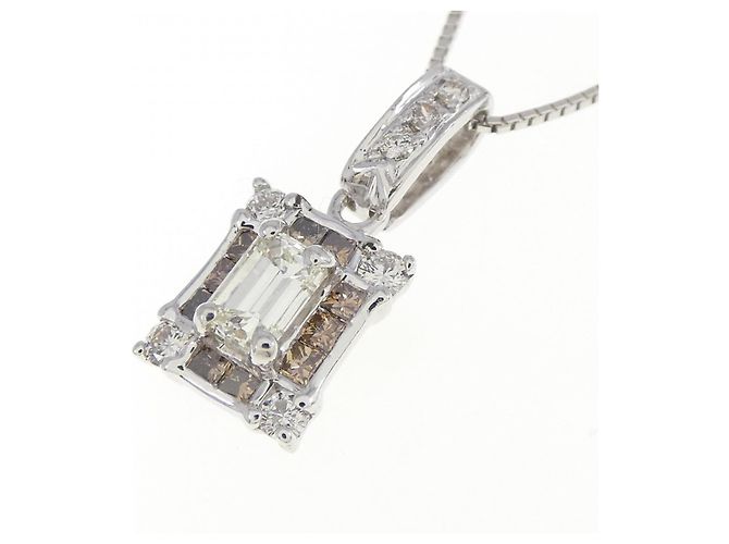 Autre Marque Collana con diamanti Au750 Argento - vista 3