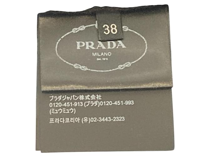 Chaleco de lana virgen de punto con logo triangular de Prada Castaño - vista 8