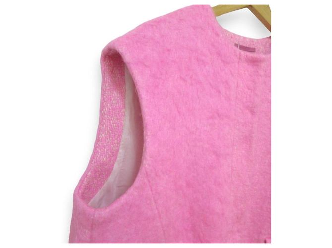 Autre Marque LE PHIL Chaleco Cocoon de Tweed Maria Kent Rosa - vista 5