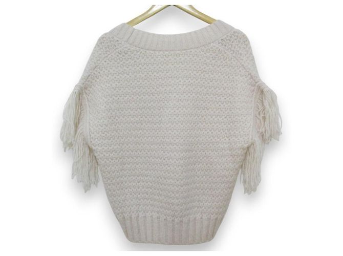 Autre Marque Strickweste aus Wollmischung mit V-Ausschnitt CYCLAS Beige - Ansicht 2