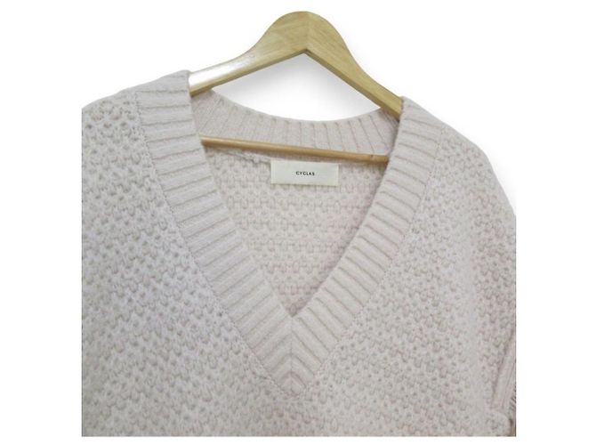 Autre Marque Strickweste aus Wollmischung mit V-Ausschnitt CYCLAS Beige - Ansicht 3