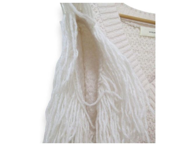 Autre Marque Strickweste aus Wollmischung mit V-Ausschnitt CYCLAS Beige - Ansicht 4