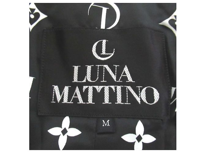 Autre Marque Chaqueta de sastre de doble botonadura bordada LUNA MATTINO Negro - vista 8