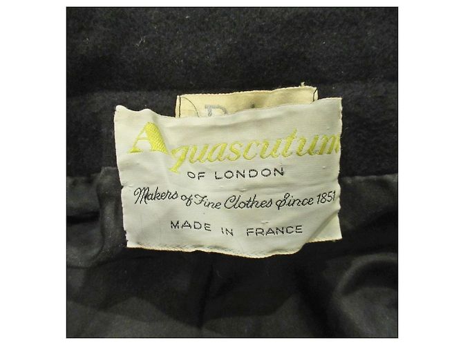 Autre Marque Abrigo Largo Dejac Aquascutum Negro - vista 4