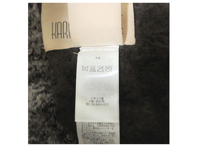 Autre Marque Abrigo de shearling Karl Donoghue Castaño - vista 10