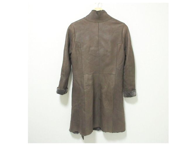 Autre Marque Abrigo de shearling Karl Donoghue Castaño - vista 2