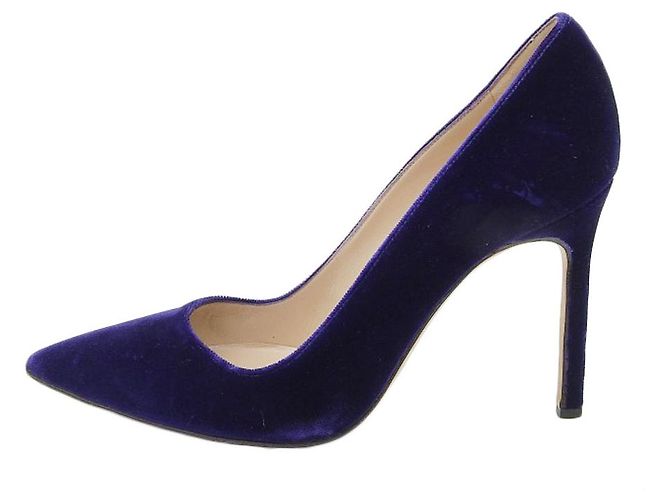 BB90 Samt Pumps von Manolo Blahnik Lila - Ansicht 3