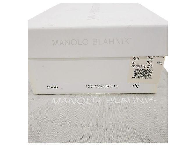 BB90 Samt Pumps von Manolo Blahnik Lila - Ansicht 7