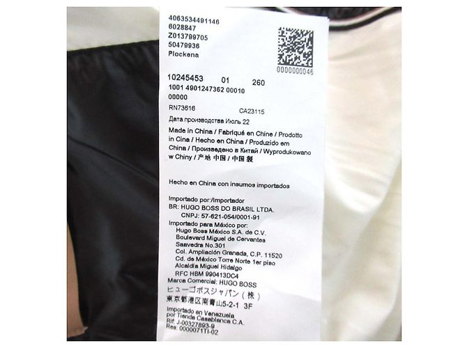 Autre Marque Chaqueta de plumas de nylon BOSS Plockena Boa Castaño Negro Blanco - vista 9