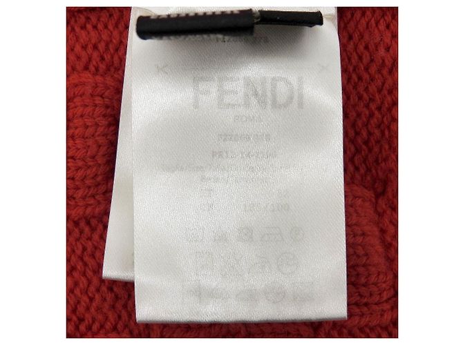 Fendi Cashmere-Mix Strickpullover Rot - Ansicht 7