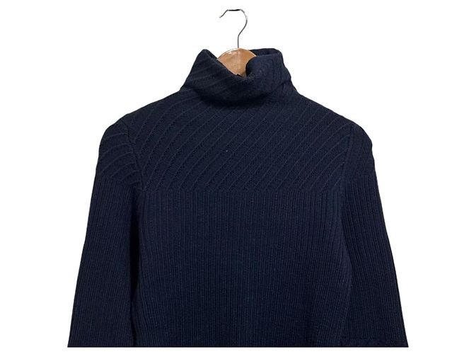 Strickpullover mit Rollkragen Max Mara SPORTMAX Blau Marineblau - Ansicht 3