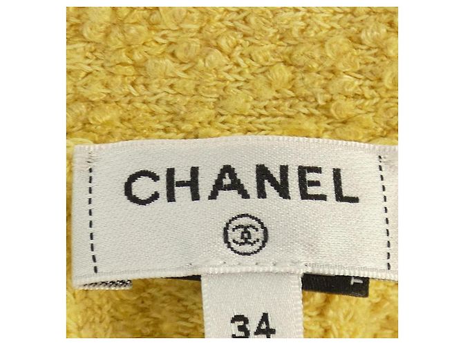 Cárdigan largo Chanel Amarillo - vista 5
