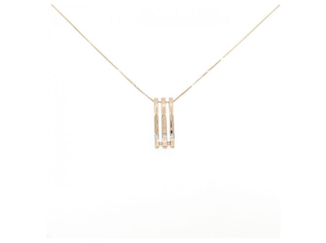 Autre Marque Collana in oro rosa Au750, oro bianco, rubino e diamanti D'oro - vista 6