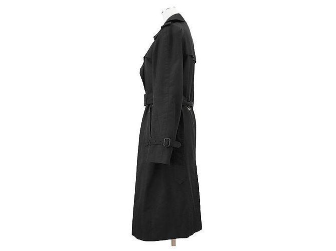 Autre Marque Trench coat de algodón, poliéster y lana Aquascutum Castaño Gris antracita - vista 17