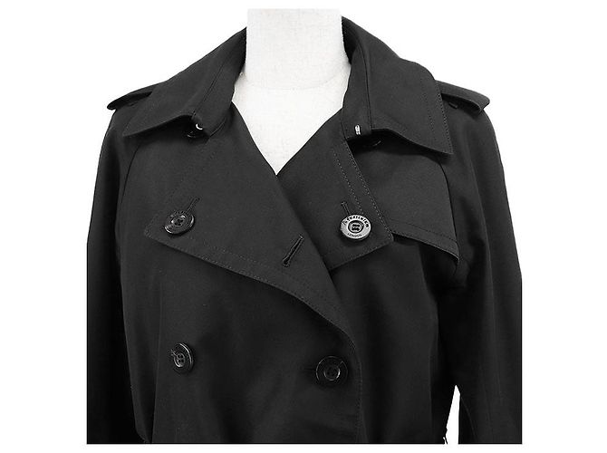 Autre Marque Trench coat de algodón, poliéster y lana Aquascutum Castaño Gris antracita - vista 2