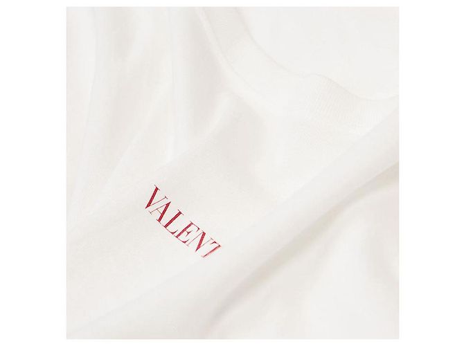 Camiseta de algodón Valentino Blanco Roja - vista 4