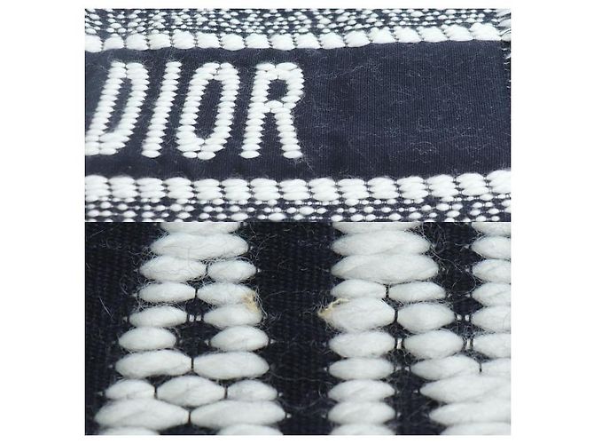 Cachecol de lã e seda Dior Oblique Azul Azul marinho - vista 5