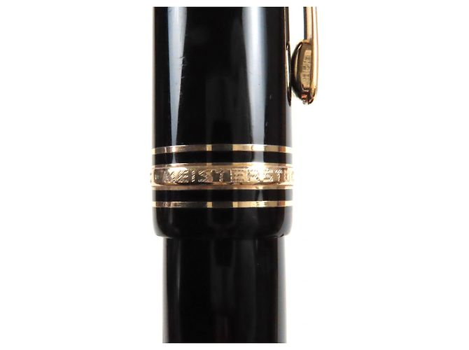 Pluma Montblanc Meisterstück 149 en oro de 14K Negro - vista 10