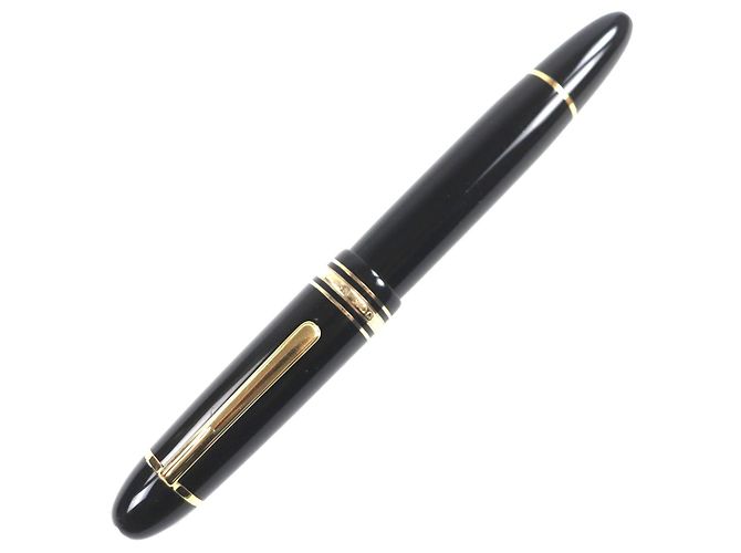 Pluma Montblanc Meisterstück 149 en oro de 14K Negro - vista 3