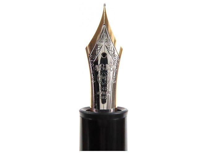 Pluma Montblanc Meisterstück 149 en oro de 14K Negro - vista 6