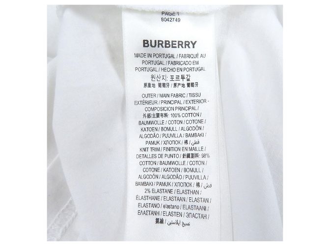 Camiseta de algodón Burberry Blanco - vista 6