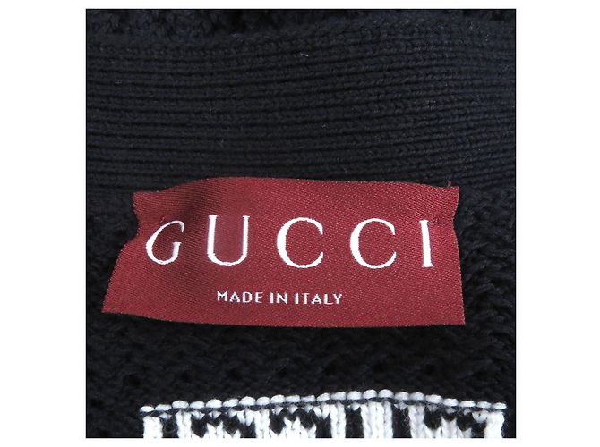 Cárdigan de punto de algodón Gucci Azul Azul marino - vista 7