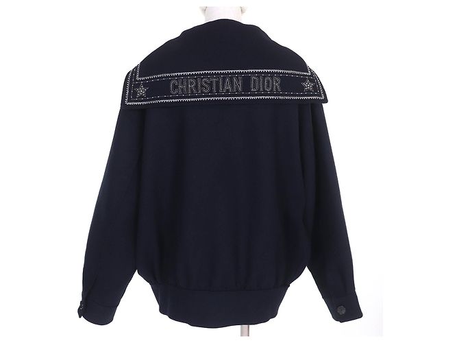 Chaqueta de Lana Christian Dior Azul Azul marino - vista 3