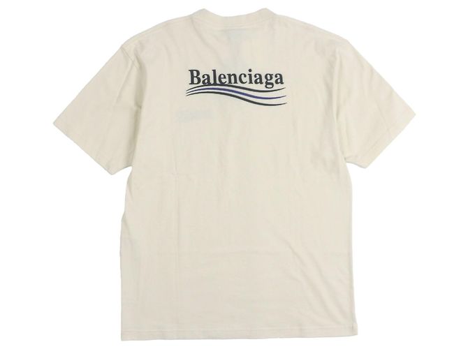 Camiseta de algodón Balenciaga Beige Crudo - vista 3