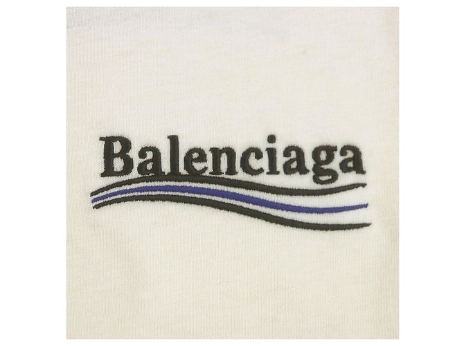 Camiseta de algodón Balenciaga Beige Crudo - vista 4