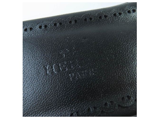 Sandali in pelle Chaine d'Ancre di Hermès Nero - vista 10