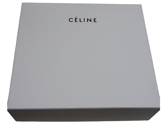 Céline Botines cortos de cuero Celine Castaño Blanco - vista 11