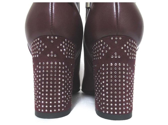 Botines STELLAR Christian Dior Castaño Burdeos - vista 5