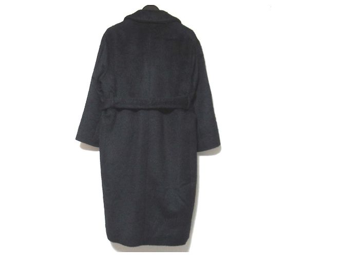 Autre Marque Abrigo de lana de alpaca Drawer Negro - vista 2