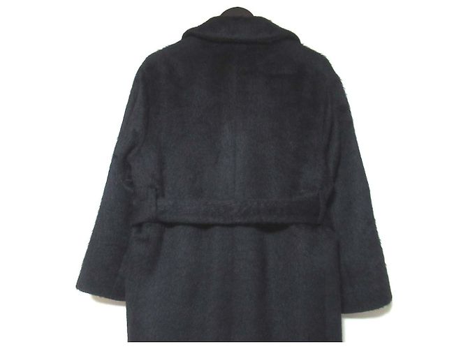 Autre Marque Abrigo de lana de alpaca Drawer Negro - vista 4