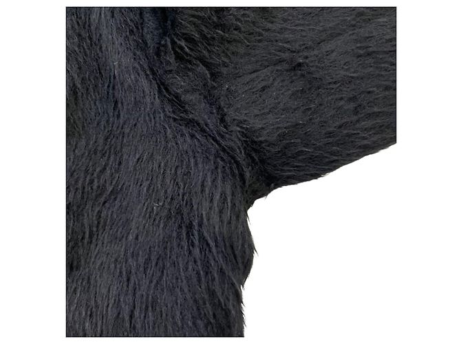Autre Marque Abrigo de lana de alpaca Drawer Negro - vista 8