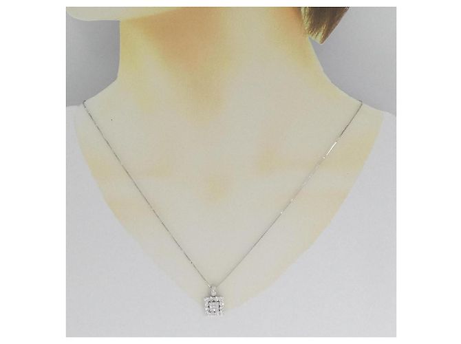 Autre Marque Collana con diamanti Au750 Argento - vista 6