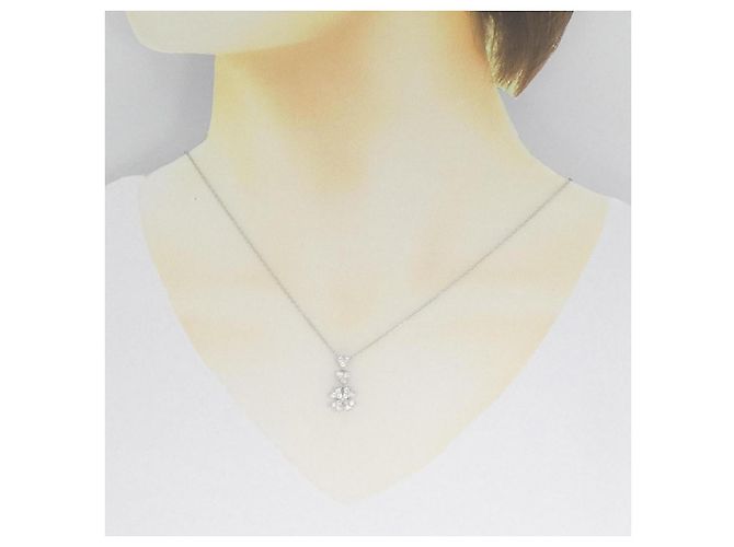 Autre Marque Collana con diamanti Au750 Argento - vista 6