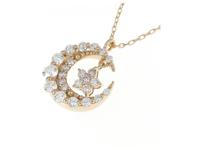 Autre Marque Collana in Diamante di Luna Au750 Rosa - vista 3