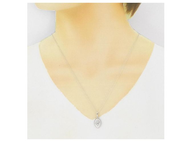 Autre Marque Collana con diamanti Au750 Argento - vista 6