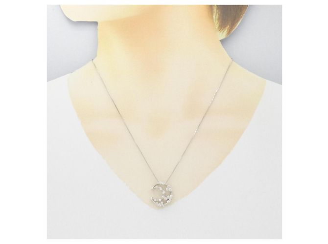 Autre Marque Collana con diamanti Au750 Argento - vista 6
