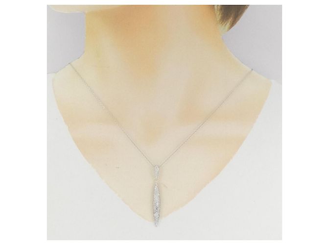 Autre Marque Collana in diamante in oro bianco Au750 Argento - vista 6