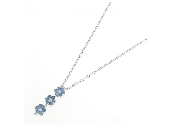 Autre Marque Collana di diamanti 2 vie in oro bianco Au750 Argento - vista 2